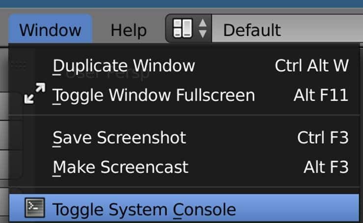 toggles system console armory3D