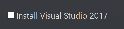 Visual Studio 2017 Installer 