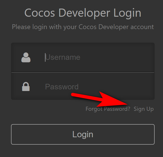 Cocos Developer Login - Devga.me Tutorial