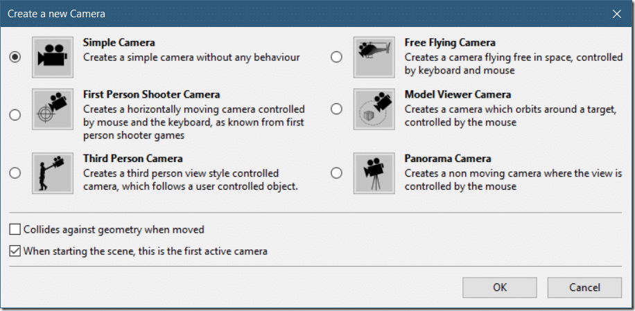 CopperCube 6 - Create a Camera