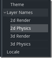2D-Physics-Layers in Godot - Screenshot