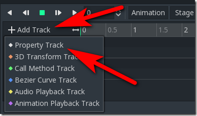 Add-Track in Godot Screenshot