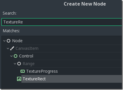 Create-a-TextureRect-node Godot Screenshot